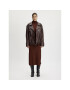 Gestuz Кожено яке 10908392 Кафяв Relaxed Fit - Pepit.bg