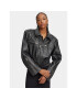 Gestuz Кожено яке Gemma 10908766 Черен Relaxed Fit - Pepit.bg