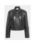 Gestuz Кожено яке Gemma 10908766 Черен Relaxed Fit - Pepit.bg