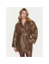 Gestuz Кожено яке Rue 10906851 Кафяв Oversize - Pepit.bg