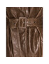 Gestuz Кожено яке Rue 10906851 Кафяв Oversize - Pepit.bg