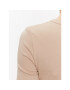 Gina Tricot Блуза Basic 18863 Бежов Slim Fit - Pepit.bg