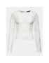 Gina Tricot Блуза Lace top 20618 Бял Regular Fit - Pepit.bg