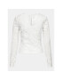 Gina Tricot Блуза Lace top 20618 Бял Regular Fit - Pepit.bg