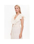 Gina Tricot Лятна рокля Ruffle dress 20443 Екрю Regular Fit - Pepit.bg