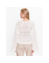 Gina Tricot Пуловер Knitted openwork sweater 19466 Бял Regular Fit - Pepit.bg