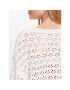 Gina Tricot Пуловер Knitted openwork sweater 19466 Бял Regular Fit - Pepit.bg