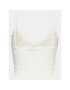 Gina Tricot топ 19542 Бял Regular Fit - Pepit.bg