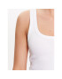 Gina Tricot топ Rib tank 19105 Бял Regular Fit - Pepit.bg