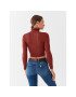 Glamorous Поло AN4310 Кафяв Slim Fit - Pepit.bg