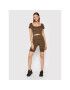 Guess Блуза O1BA3A ZZ04N Кафяв Slim Fit - Pepit.bg
