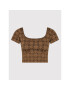 Guess Блуза O1BA3A ZZ04N Кафяв Slim Fit - Pepit.bg