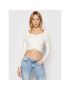 Guess Блуза W2RR12 Z2YM0 Бежов Slim Fit - Pepit.bg