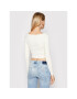 Guess Блуза W2RR12 Z2YM0 Бежов Slim Fit - Pepit.bg
