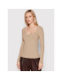 Guess Блуза W2YP46 KBCO2 Бежов Slim Fit - Pepit.bg