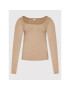 Guess Блуза W2YP46 KBCO2 Бежов Slim Fit - Pepit.bg