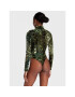 Guess Боди Coco W2BP23 KBDS0 Зелен Slim Fit - Pepit.bg