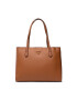 Guess Дамска чанта Downtown Chic Turnlock Tote HWVB83 85230 Кафяв - Pepit.bg