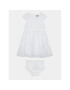 Guess Елегантна рокля A4RK01 WFYM0 Бял Regular Fit - Pepit.bg