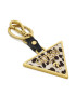 Guess Ключодържател Leather Triangle Keyring RW7420 P2201 Златист - Pepit.bg