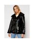 Guess Кожено яке W0BL1H WDGE0 Черен Oversize - Pepit.bg