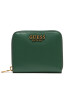 Guess Малък дамски портфейл Laurel Slg Small Zip Around SWVB85 00370 Зелен - Pepit.bg