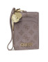 Guess Калъф за кредитни карти Jacaline Card Case Keyring RWJACA P2202 Виолетов - Pepit.bg