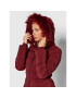 Guess Пухено яке Cecilia W1BL32 WE4P2 Бордо Regular Fit - Pepit.bg