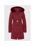 Guess Пухено яке Cecilia W1BL32 WE4P2 Бордо Regular Fit - Pepit.bg