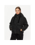 Guess Пухено яке Logo W3BL22 WFQU0 Черен Regular Fit - Pepit.bg