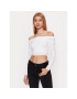 Guess Пуловер Pointelle Deeta W3GR11 Z36H2 Бял Regular Fit - Pepit.bg