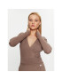 Guess Пуловер W3BR29 Z2V42 Бежов Slim Fit - Pepit.bg