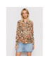 Guess Риза W1RH19 WDDE0 Кафяв Regular Fit - Pepit.bg