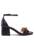 Guess Сандали Sara FL6SRA LEA03 Черен - Pepit.bg