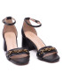 Guess Сандали Sara FL6SRA LEA03 Черен - Pepit.bg