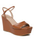 Guess Сандали Zione2 FL6ZNE LEA03 Кафяв - Pepit.bg