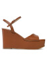 Guess Сандали Zione2 FL6ZNE LEA03 Кафяв - Pepit.bg
