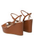 Guess Сандали Zione2 FL6ZNE LEA03 Кафяв - Pepit.bg