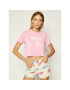 Guess Тишърт E02I01 JR034 Розов Relaxed Fit - Pepit.bg