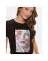 Guess Тишърт Lipstick Kisses W4RI20 K9RM1 Черен Regular Fit - Pepit.bg