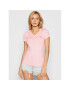 Guess Тишърт Mini Triangle W1YI1A J1311 Розов Slim Fit - Pepit.bg