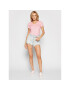 Guess Тишърт Mini Triangle W1YI1A J1311 Розов Slim Fit - Pepit.bg
