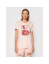 Guess Тишърт Pixel Lip Easy W1BI28 K9SN1 Розов Regular Fit - Pepit.bg