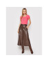 Guess Тишърт W2RI04 J1300 Розов Slim Fit - Pepit.bg