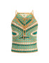 Guess топ W3GR29 Z36T0 Зелен Regular Fit - Pepit.bg