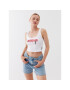 Guess топ W3YP50 KA0H1 Бял Cropp Fit - Pepit.bg