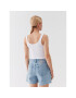 Guess топ W3YP50 KA0H1 Бял Cropp Fit - Pepit.bg