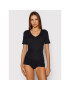 Hanro Тишърт Cotton Seamless 1603 Черен Slim Fit - Pepit.bg