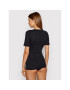 Hanro Тишърт Cotton Seamless 1603 Черен Slim Fit - Pepit.bg