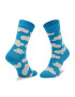 Happy Socks Чорапи дълги дамски CLO13-6700 Син - Pepit.bg